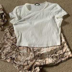 Crop top and shorts set